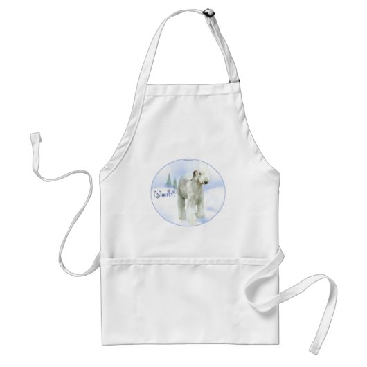 Weihnachten Bedlington Terrier Schürze (Vorne)