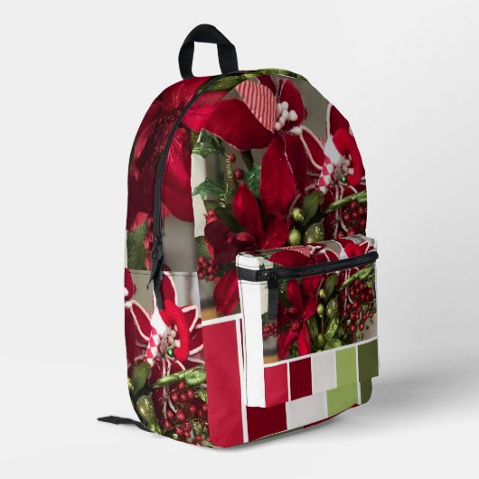 Weihnachten Bedruckter Rucksack (Rückseitige Ecke links)