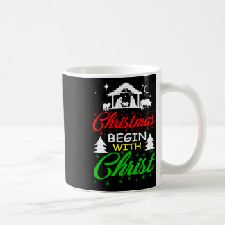 Weihnachten beginnen mit Christus Kaffeetasse