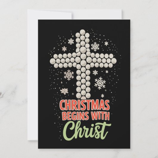 Weihnachten beginnt mit Christlichen Weihnachtsfei (Vorderseite)