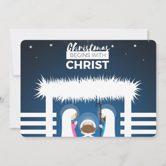 Weihnachten beginnt mit Christus (Vorderseite)