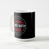 Weihnachten beginnt mit Christus-65772 Kaffeetasse (Vorderseite Links)