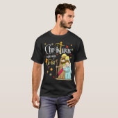 Weihnachten beginnt mit Christus Christlichen Jesu T-Shirt (Vorne ganz)