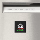 Weihnachten beginnt mit Christus Christlichen Reli Magnet (In Situ (Geschirrspüler))
