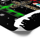 Weihnachten beginnt mit Christus Jesus Schneemann Poster (Ecke)