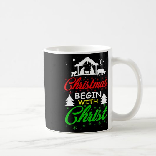Weihnachten beginnt mit Christus Kaffeetasse (Rechts)