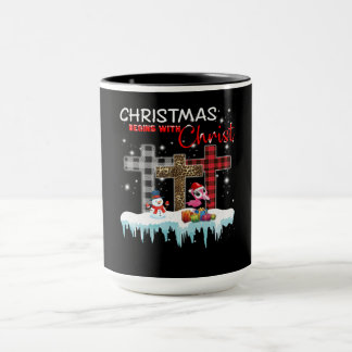 Weihnachten beginnt mit Christus Liebe Flamingo Tasse