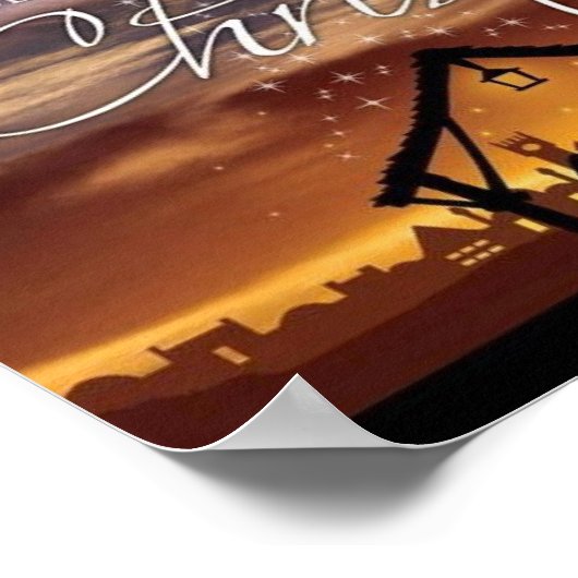 Weihnachten beginnt mit Christus Poster (Ecke)