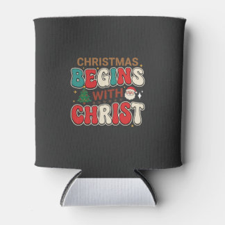 Weihnachten Beginnt Mit Christus Retro Weihnachtsm Dosenkühler