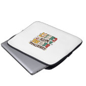 Weihnachten beginnt mit Christus Santa Baum Design Laptopschutzhülle (Vorne Knopf)