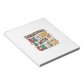 Weihnachten beginnt mit Christus Santa Baum Design Notizblock (angewinkelt)