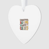 Weihnachten beginnt mit Christus Santa Baum Design Ornament (Vorderseite)
