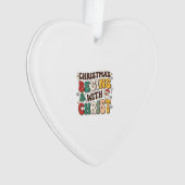 Weihnachten beginnt mit Christus Santa Baum Design Ornament (Vorderseite)