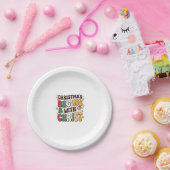 Weihnachten beginnt mit Christus Santa Baum Design Pappteller (Party)