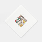 Weihnachten beginnt mit Christus Santa Baum Design Serviette (Ecke)
