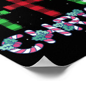 Weihnachten beginnt mit Christus Snowman Christlic Poster (Ecke)