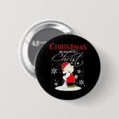 Weihnachten beginnt mit Christus Xmas-Geschenk Url Button (Vorne & Hinten)