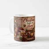 Weihnachten beginnt zu Hause Tasse (Vorderseite Links)