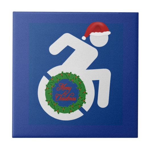 Weihnachten behindert fliese (Vorderseite)