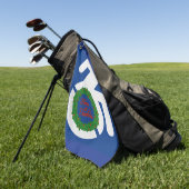 Weihnachten behindert golfhandtuch (Gras)