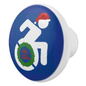 Weihnachten behindert keramikknauf (Rechts)