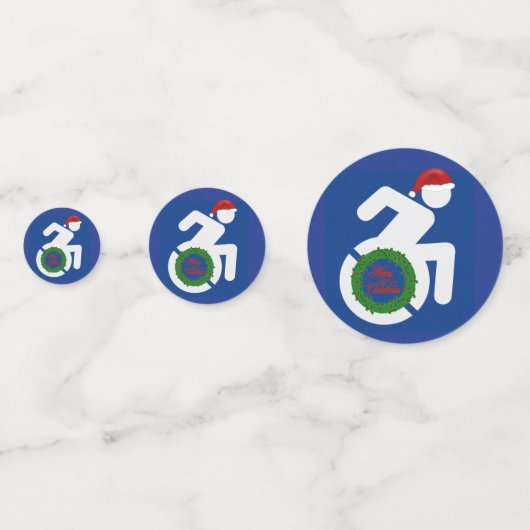 Weihnachten behindert konfetti (Vorderseiten)