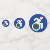 Weihnachten behindert konfetti (Rückseiten)