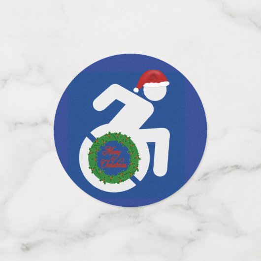 Weihnachten behindert konfetti (Klein Vorderseite)