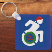 Weihnachten behindert schlüsselanhänger (Vorderseite)