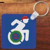 Weihnachten behindert schlüsselanhänger (Rückseite)