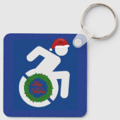 Weihnachten behindert schlüsselanhänger (Rückseite)