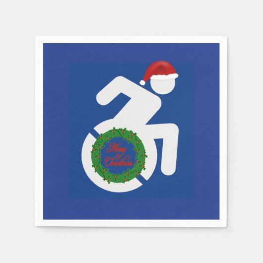 Weihnachten behindert serviette (Vorderseite)
