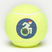 Weihnachten behindert tennisbälle (Rückseite)