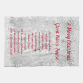 Weihnachten bei Great Nan's House Kitchen Handtüch Geschirrtuch (Horizontal)