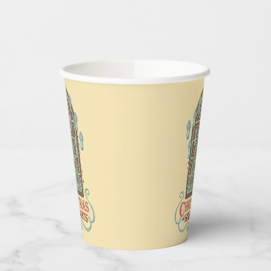 Weihnachten bei HOGWARTS™ Cookie Graphic Pappbecher (Links)