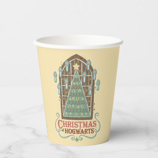 Weihnachten bei HOGWARTS™ Cookie Graphic Pappbecher (Vorderseite)