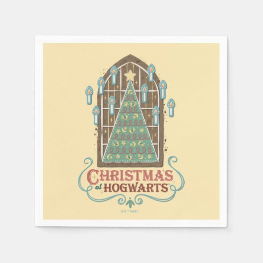 Weihnachten bei HOGWARTS™ Cookie Graphic Serviette (Vorderseite)