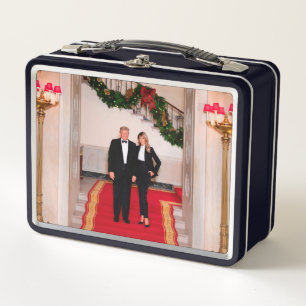 Weihnachten bei Präsident Donald Trump & Melania Metall Brotdose