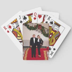 Weihnachten bei Präsident Donald Trump & Melania Spielkarten