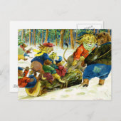 Weihnachten bei Tieren - Das Weihnachten abrufen (Vorne/Hinten)