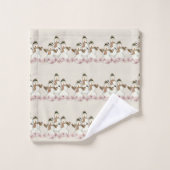 Weihnachten Beige Badetücher Sets, Schneemann Badhandtuch Set (Waschlappen)