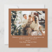 Weihnachten Beige Boho Bow Ribbon 2 Foto (Rückseite)