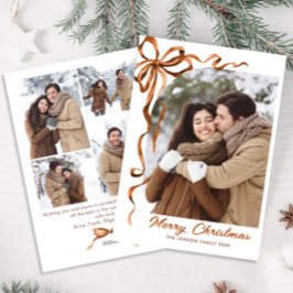 Weihnachten Beige Boho Bow Ribbon 5 Foto