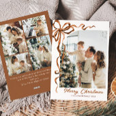 Weihnachten Beige Boho Bow Ribbon 5 Foto