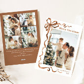 Weihnachten Beige Boho Bow Ribbon 5 Foto