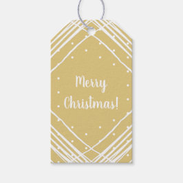 Weihnachten Beige Frohe Weihnachten Geschenkanhänger