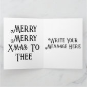 Weihnachten beladen lustige hässliche Weihnachtskr Karte (Innenseite)