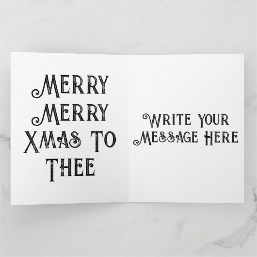 Weihnachten beladen lustige hässliche Weihnachtskr Karte (Innenseite)