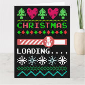 Weihnachten beladen lustige hässliche Weihnachtskr Karte (Vorderseite)