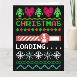 Weihnachten beladen lustige hässliche Weihnachtskr Karte